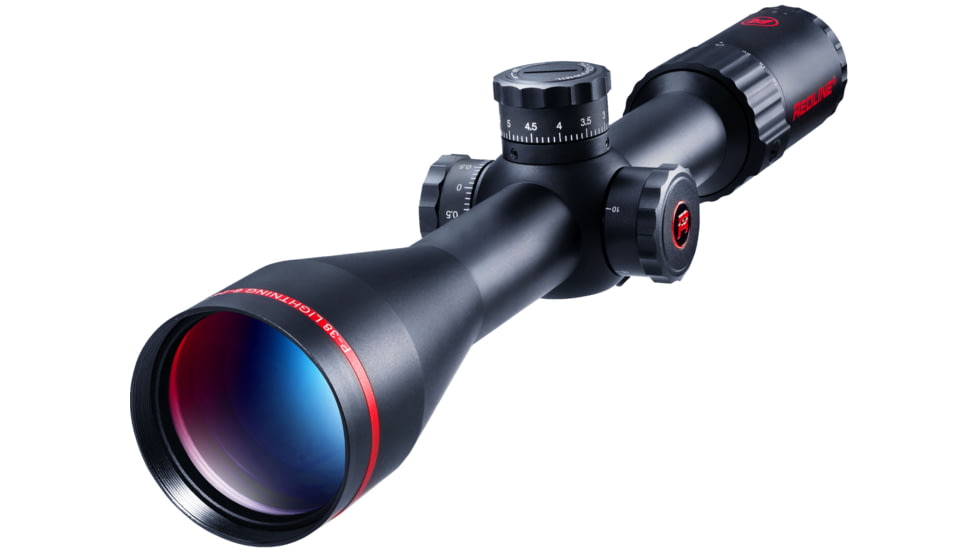 Red-Line Optics P-38 Lightning Rifle Scope, 6-24x50mm, Hard Anodized, Matte Black, RL-0002-LTNG