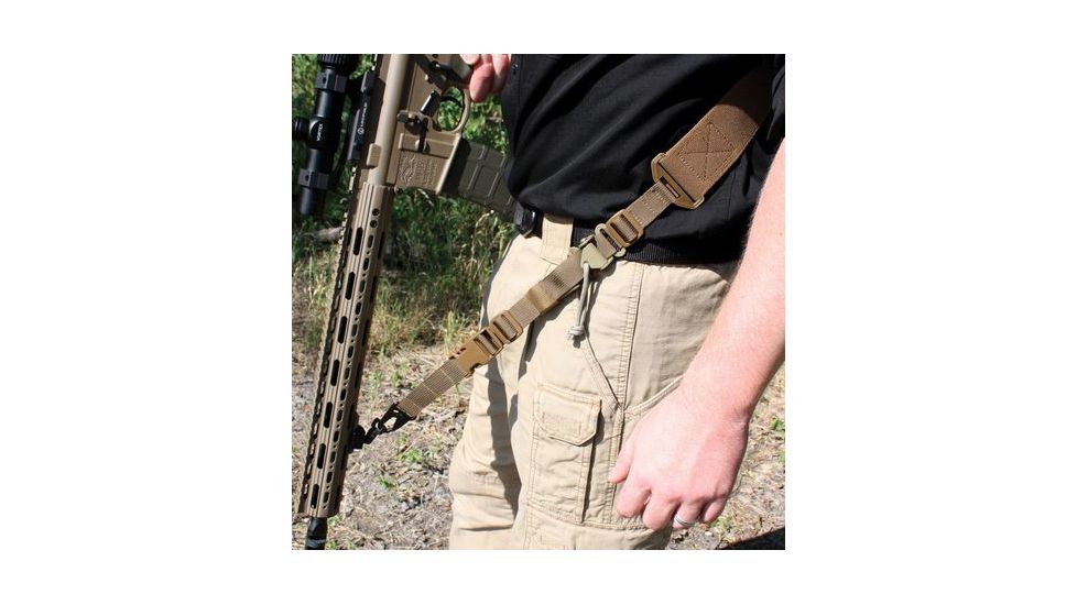 Red Rock Outdoor Gear D1 - 2-Point Rapid Fit Tactical Sling, Coyote, 37-003COY