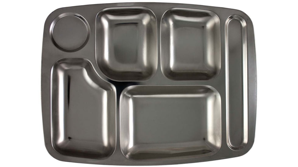 Red Rock Outdoor Gear Stainless Steel Food Tray, Black, 06-816