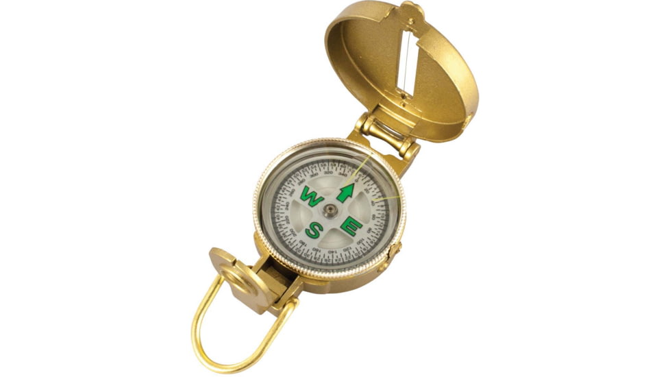 Red Rock Outdoor Gear Lensatic Metal Compass, Black, 453GLD