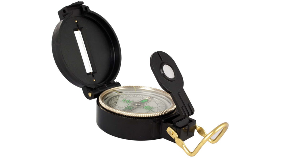 Red Rock Outdoor Gear Lensatic Compass, Plastic, 451BLK