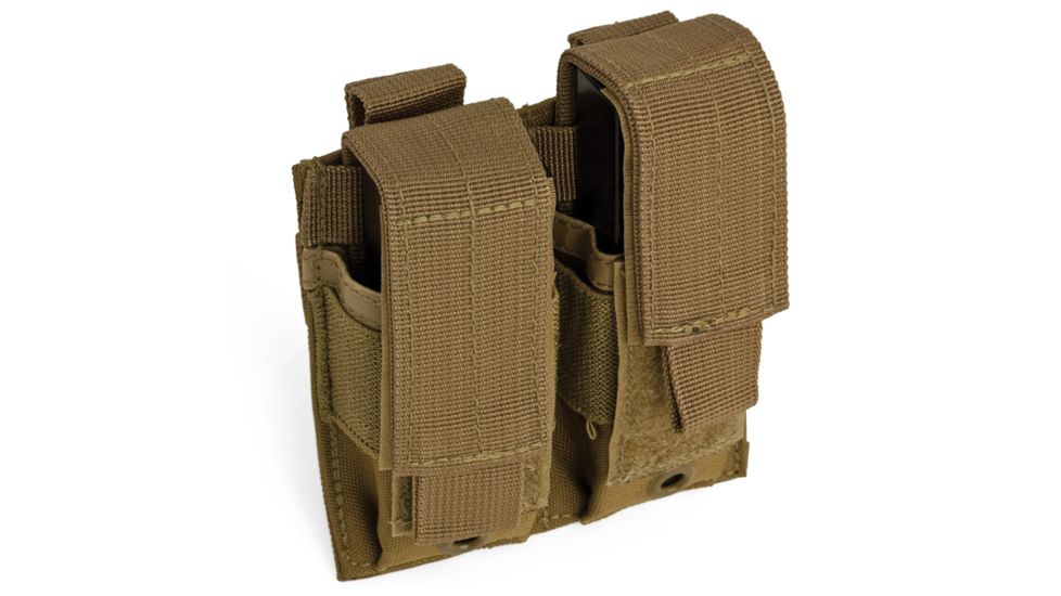 Red Rock Outdoor Gear Double Pistol Mag Pouch, Coyote, 82-023COY