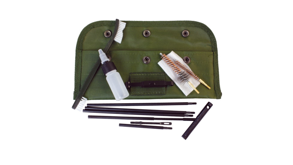 Red Rock Outdoor Gear Rifle Field Cleaning Kit, Olive Drab, 37-46OD
