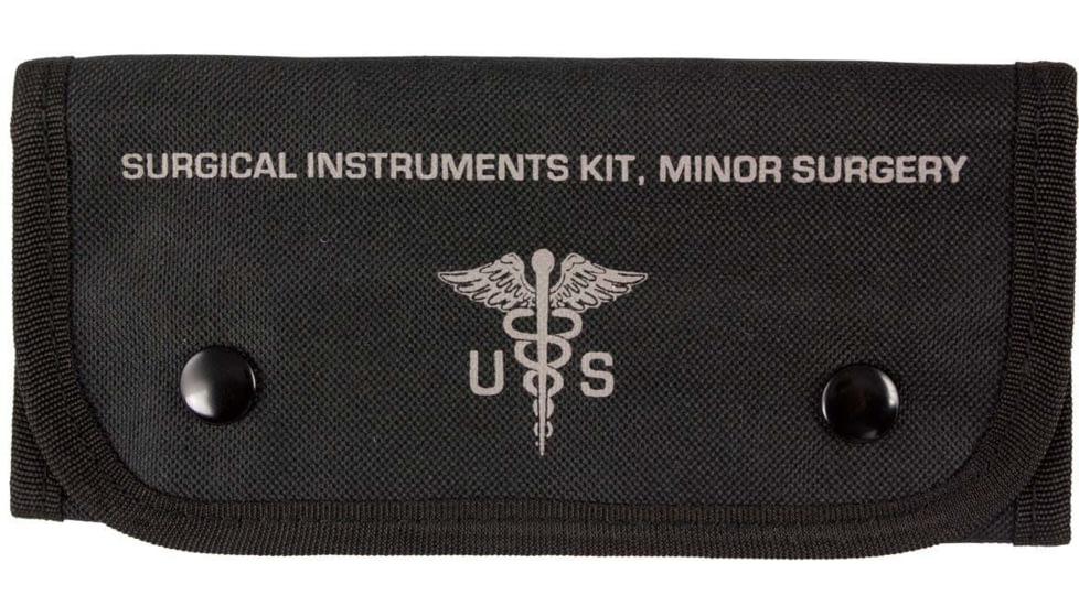 Red Rock Outdoor Gear Stainless Steel Surgical Set, Black, FA80122BLK