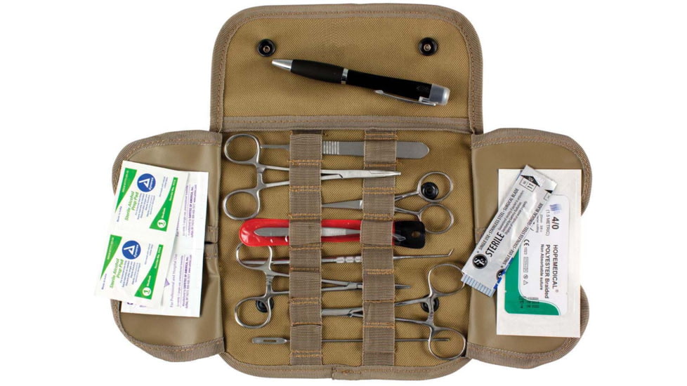 Red Rock Outdoor Gear Stainless Steel Surgical Set, Coyote, FA80122COY
