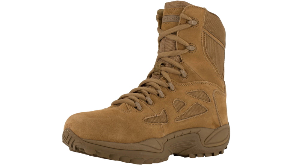 Reebok Rapid Response RB 8 Inch Boot, Leather, Coyote Brown, 10.5, W RB897-COYOTEBRN-10.5-W-W