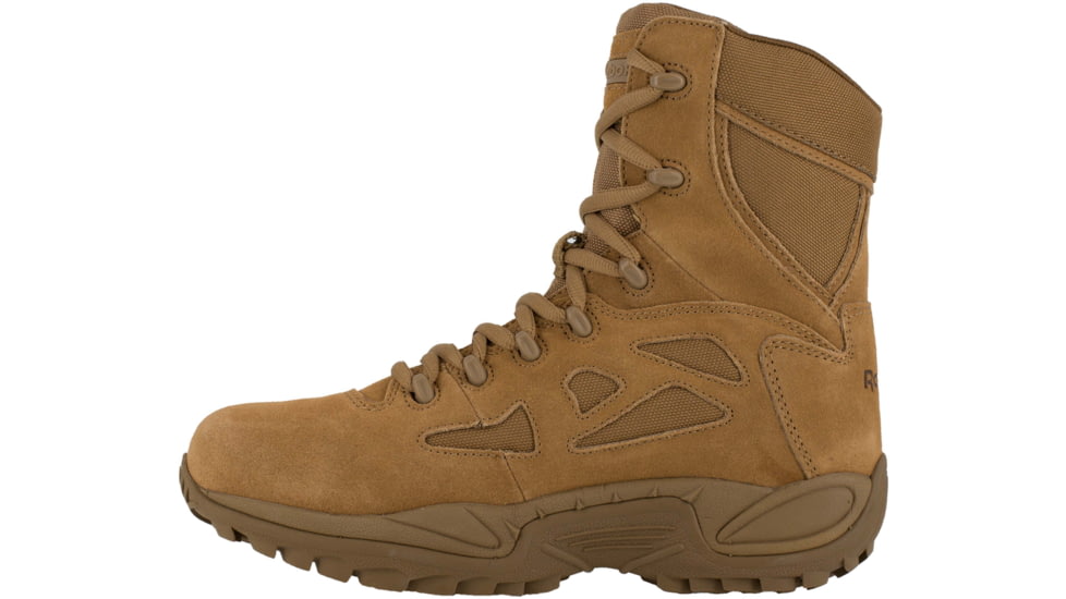 Reebok Rapid Response RB 8 Inch Boot, Leather, Coyote Brown, 10.5, W RB897-COYOTEBRN-10.5-W-W