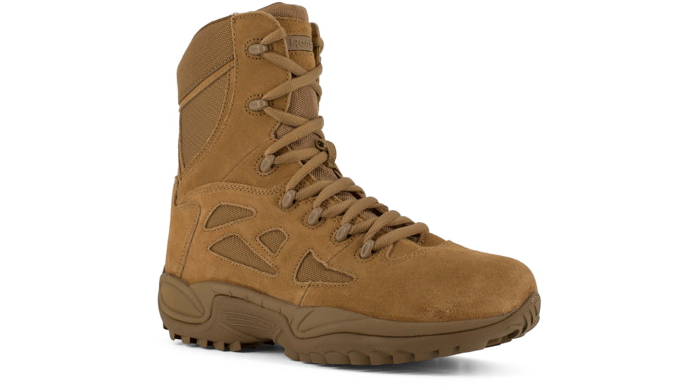 Reebok Rapid Response RB 8 Inch Boot, Leather, Coyote Brown, 10.5, W RB897-COYOTEBRN-10.5-W-W
