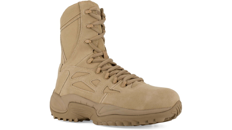 Reebok Rapid Response RB Wos 8in. Military Boot, Tan, 5 RB894-TN-5-WOMEN-W