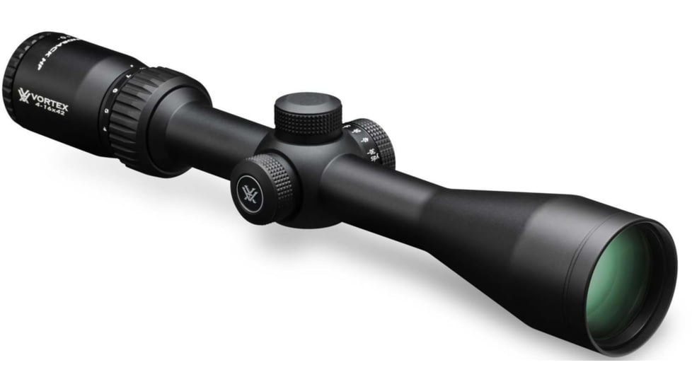OpticsPlanet Exclusive Vortex Diamondback HP 4-16x42mm Rifle Scope, 1in Tube, Second Focal Plane, V-Plex Reticle, Matte, Hard Anodized, Black, DBK-10021