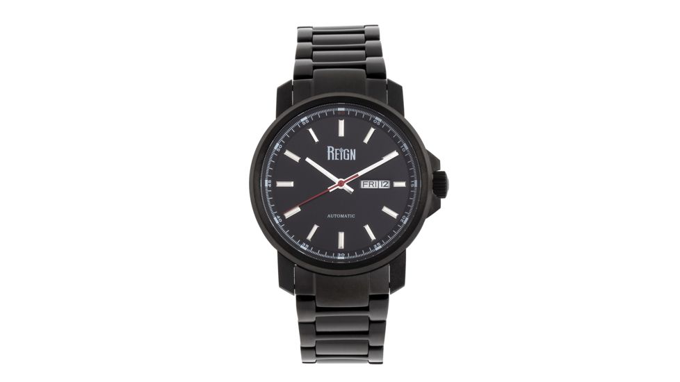 Reign Helios Automatic Bracelet Watch w/Day/Date, Black, One Size, REIRN5704