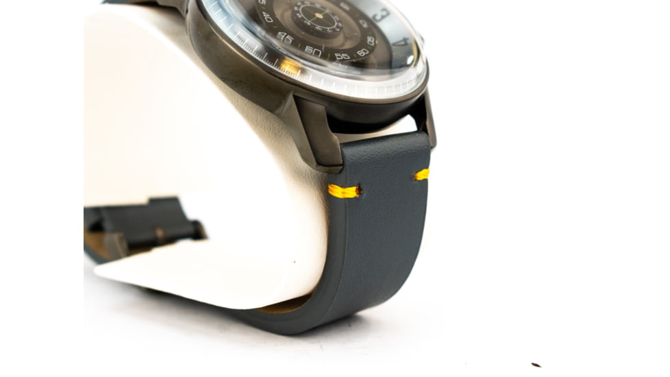 Reign Monarch Automatic Domed Sapphire Crystal Leather-Band Watch, Gunmetal/Grey, One Size, REIRN5205