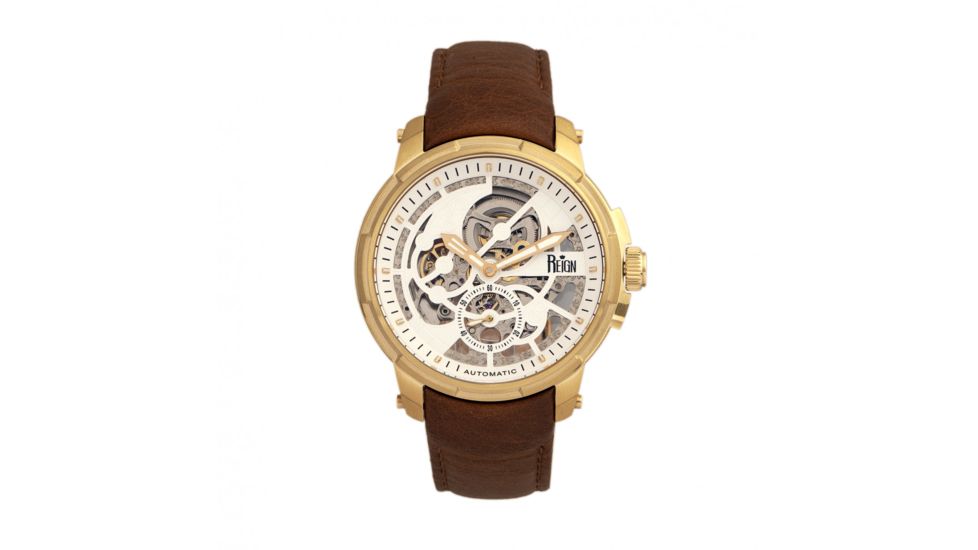 Reign Matheson Automatic Men's Watch, White/Brown, REIRN5303