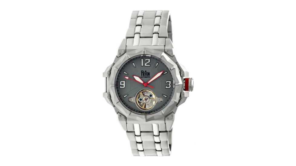 Reign RN1403 Hapsburg Mens Watch, Silver Case, Gray Face REIRN1403