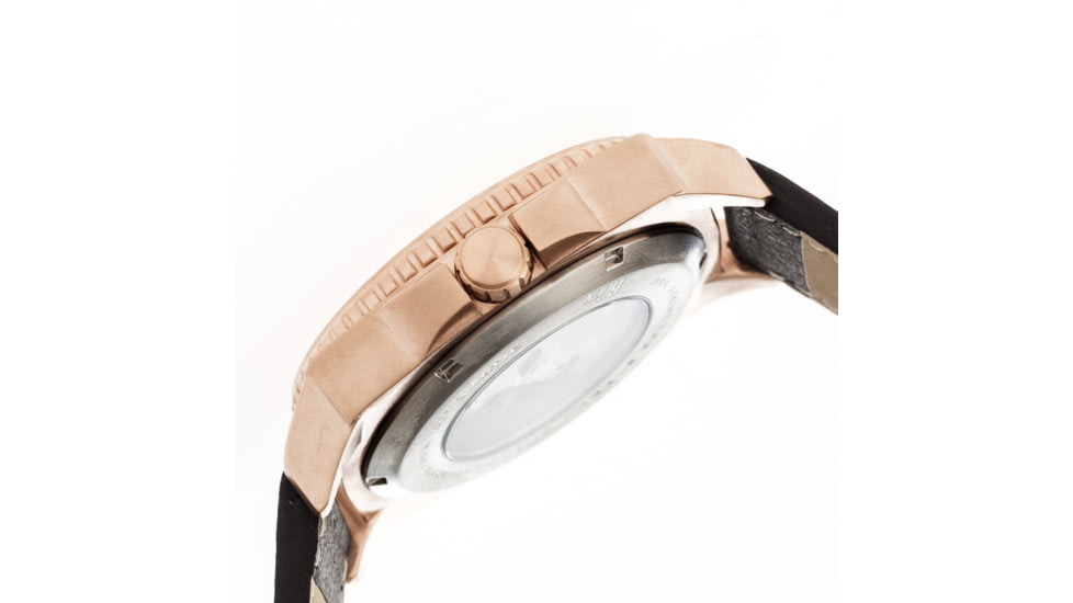 Reign RN1704 Churchill Mens Watch, Dark Brown Band, White Face, Copper Case REIRN1704