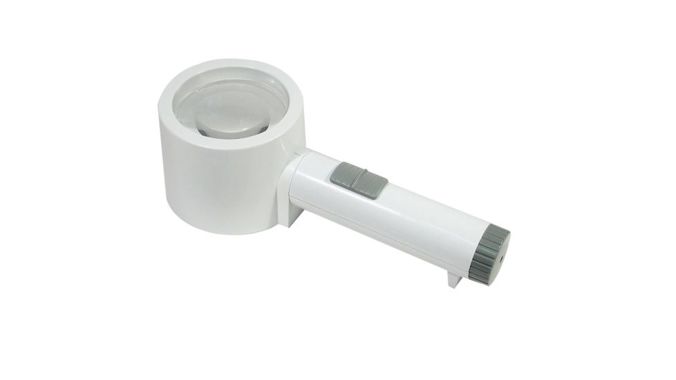Reizen Maxi-Brite LED Stand Magnifier Loupe - 14X50D, White R6964