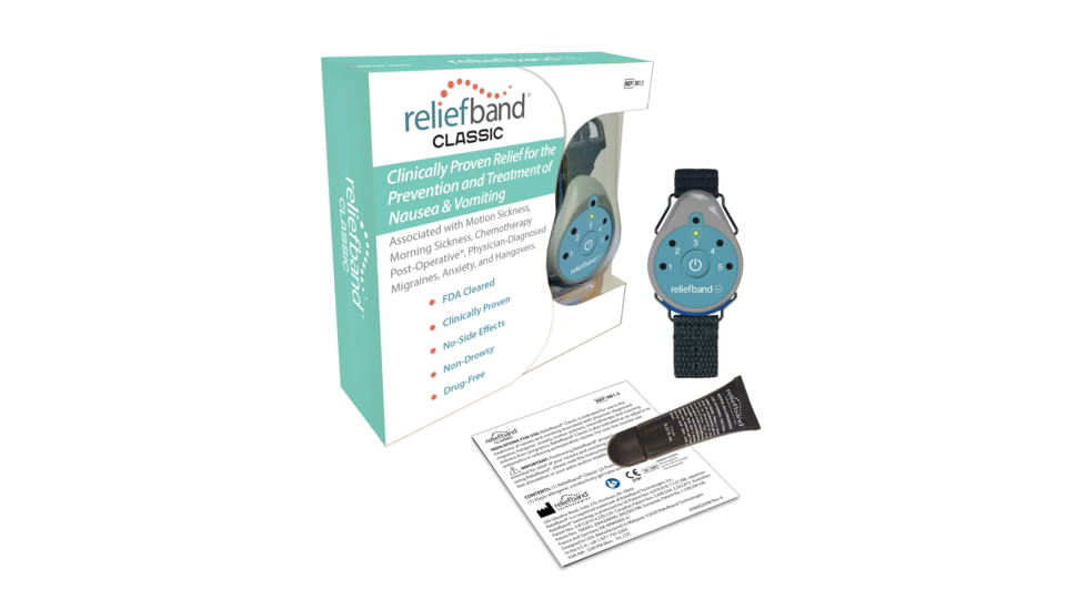 Reliefband Technologies Anti-Nausea and Vomiting Classic Band, Gray, RB1