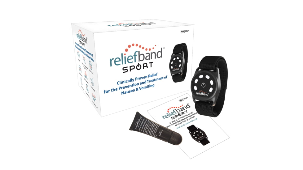 USED Reliefband Technologies Anti-Nausea and Vomiting Sport Band, Black, RBSPT-B, EDEMO1
