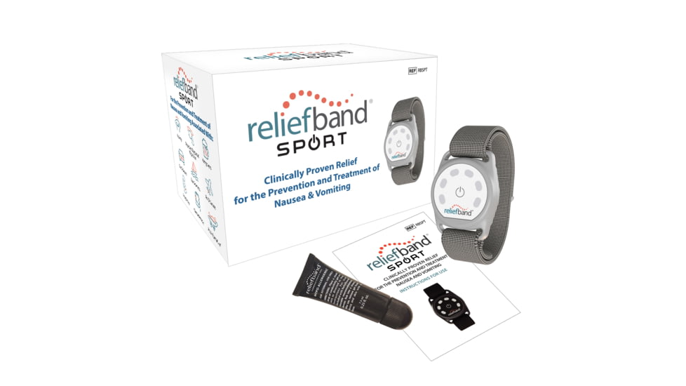 USED Reliefband Technologies Anti-Nausea and Vomiting Sport Band, Gray, RBSPT-G, EDEMO1