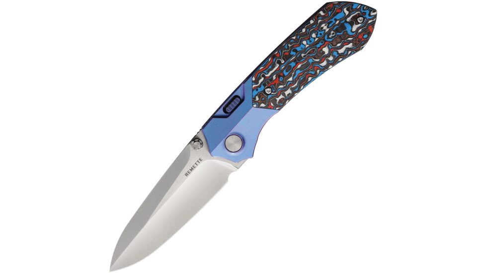 Remette Meteor Button Linerlock Ti/CF, RMTRTPTAL