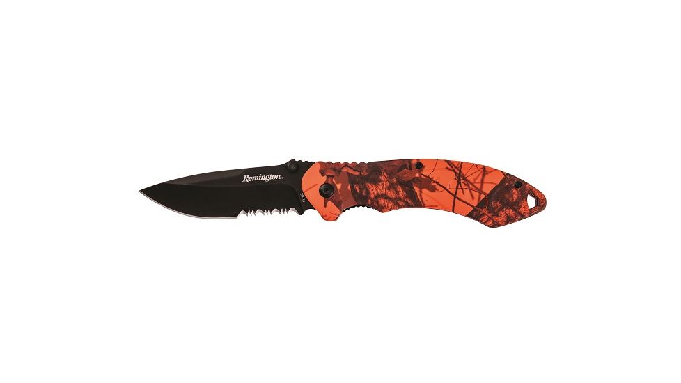 Remington F.A.S.T. Assisted Opening Knife with Pocket Clip, Mossy Oak Blaze, Large, NSN N, R20011