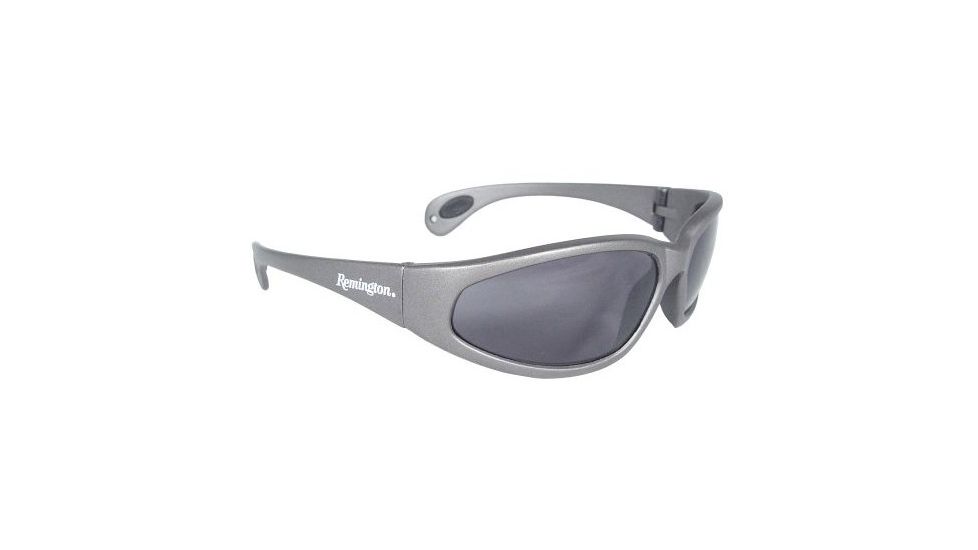 Remington Shooting Glasses, Silver Frame, Smoke Lens, Polarized T70-P 