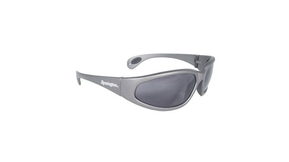 Remington Shooting Glasses, Silver Frame, Smoke Lens T70-20