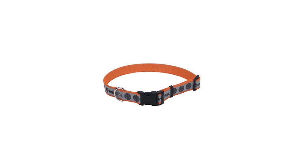 Remington Sporting Dog Reflective Adjustable Collar, Orange with Shells, 1in.x26in. R6942-G-OSH20