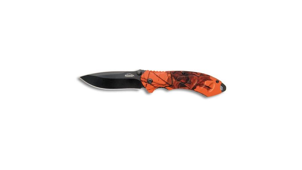 Remington Sportsman Series F.A.S.T. 2.0 Medium Folding Knife, 3.25 in Blade Length, Mossy Oak Blaze Aluminum Handle R11611