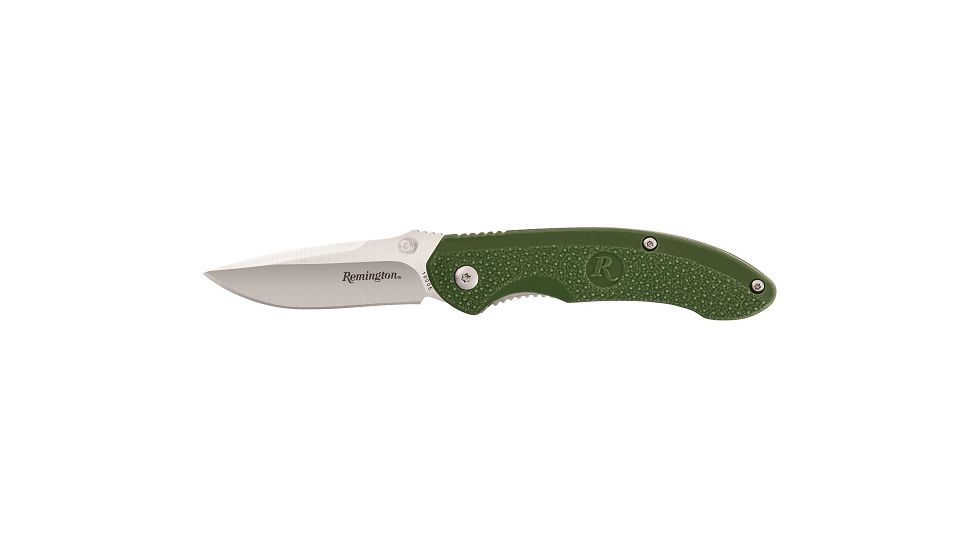 Remington Sportsman Liner Lock Folding Knife, Green, NSN N, R10005