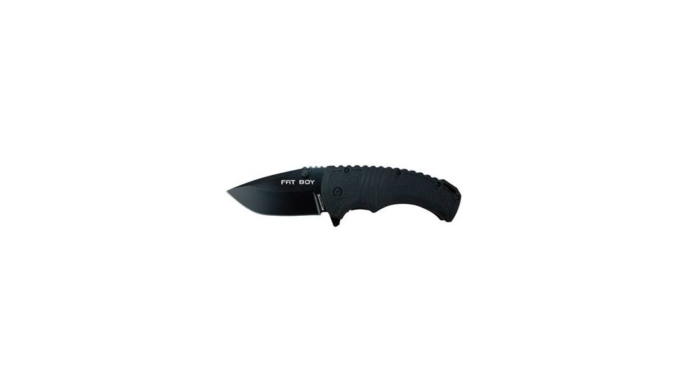 Renegade Tactical Steel Fat Boy Folder 3.25in Knife, Black RT156