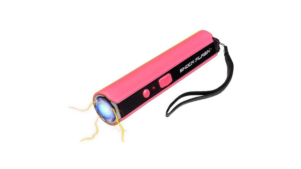 Renegade Tactical Steel Pink Stun Gun and Flashlight RT122