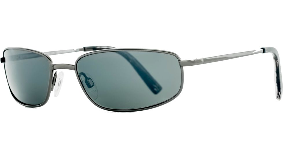 Reptile Sun Genus Sunglasses, Dark Gunmetal Frame, Titanium Black/Glass Lens, Polarized, GENBDG
