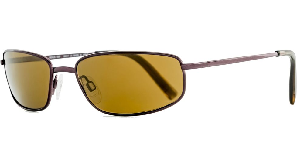 Reptile Sun Genus Sunglasses, Espresso Frame, Titanium Gold/Glass Lens, Polarized, GENGES
