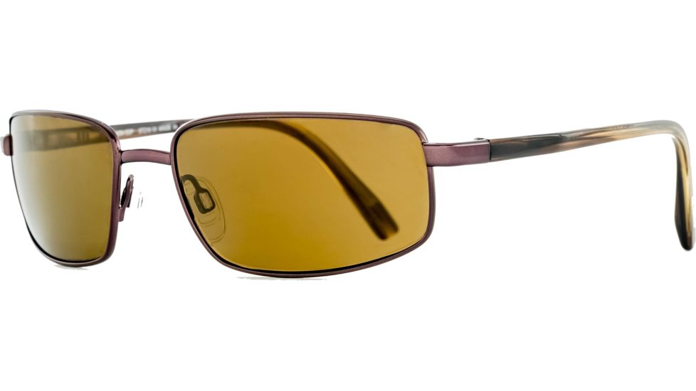 Reptile Sun Python Sunglasses, Espresso Frame, Titanium Gold/Glass Lens, Polarized, PYTGES