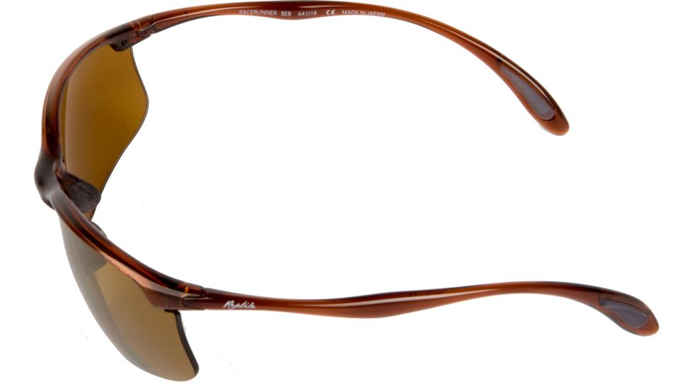 Reptile Sun Racerunner Sunglasses, Beer Brown Frame, Titanium Gold/Poly Lens, Polarized, RACGBE