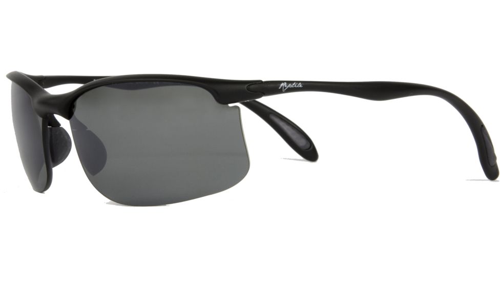 Reptile Sun Racerunner Sunglasses, Matte Black Frame, Titanium Black/Poly Lens, Polarized, RACMBL