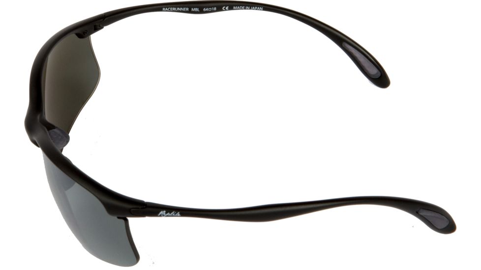 Reptile Sun Racerunner Sunglasses, Matte Black Frame, Titanium Black/Poly Lens, Polarized, RACMBL