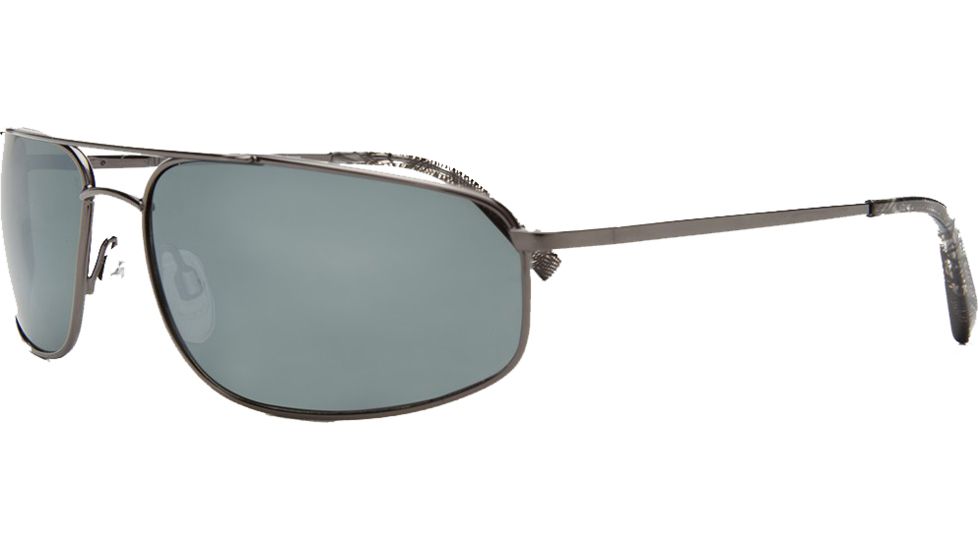 Reptile Sun Rattler Sunglasses, Dark Gunmetal Frame, Titanium Black/Glass Lens, Polarized, RATBIC