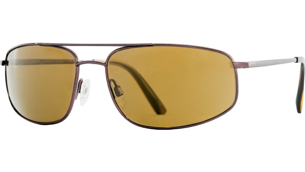 Reptile Sun Rattler Sunglasses, Espresso Frame, Titanium Gold/Glass Lens, Polarized, RATGOL