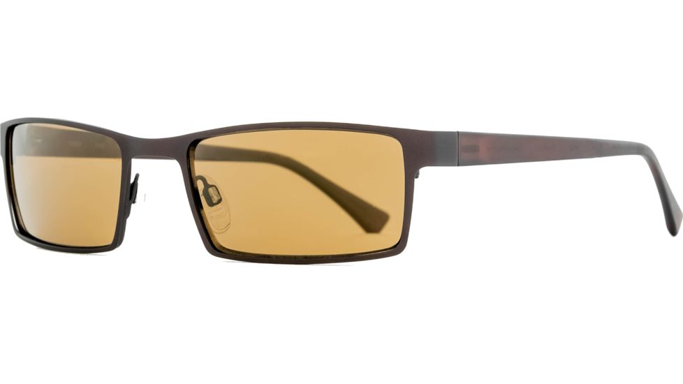 Reptile Sun Sobek Sunglasses, Chocolate Frame, Titanium Gold/Poly Lens, Polarized, SOBGCH