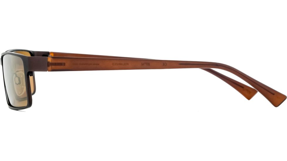 Reptile Sun Sobek Sunglasses, Chocolate Frame, Titanium Gold/Poly Lens, Polarized, SOBGCH