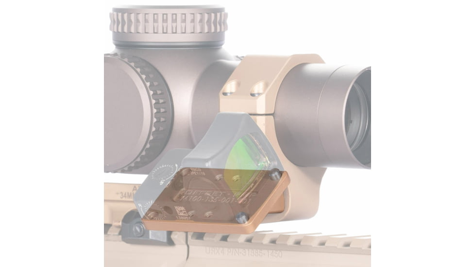Reptilia AUS Offset Red Dot Sight Mount, Fits Trijicon RMR, FDE, 100-348