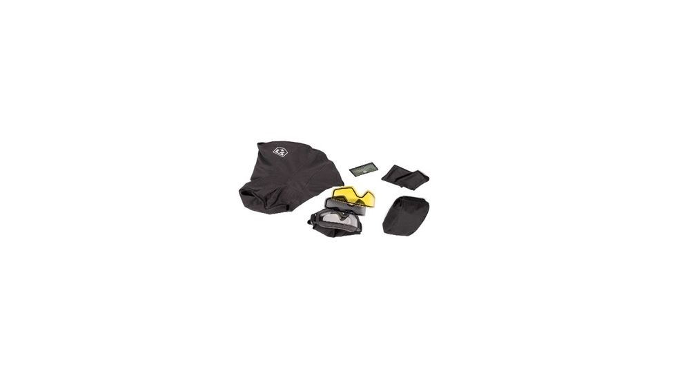 Revision Snowhawk Deluxe Goggle System w/  Clear, Solar, Yellow High-Contrast Lenses, Black Frame, 4-0100-0004