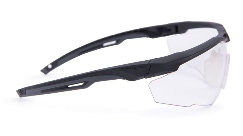 Revision Stingerhawk Eyewear Military Kit, Clear/Solar Lens, Black Frame, Large, 4-0152-0044