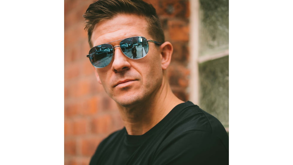 Revo Conrad Sunglasses - Men's, Chrome Frame, Blue Water Lens, Medium, RE 1106 03 BL