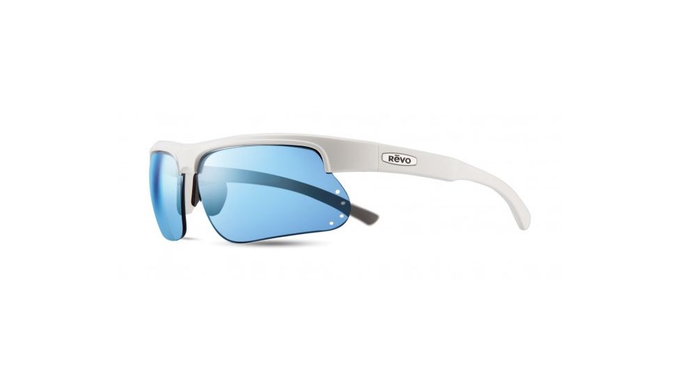 Revo Cusp S Progressive Prescription Sunglasses, White Frame, Polarized, RE 1025 09 BLPR