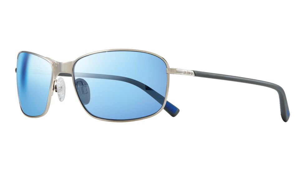 Revo Decoy Single Vision Prescription Sunglasses, Chrome Frame, Polarized, RE 1084 03 BLSV