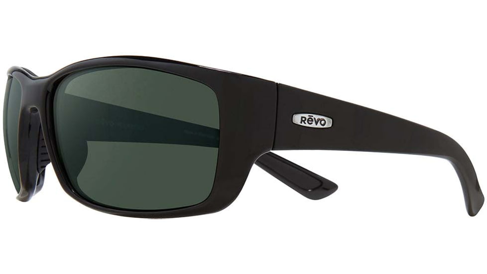 Revo Dexter Glass Lens Sunglasses - Mens, Black/Smoky Green, Medium, RE 1127 01 SG50