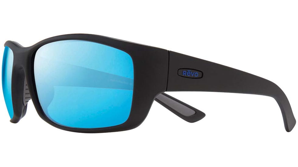 Revo Dexter Glass Lens Sunglasses - Men's, Matte Black Frame, H2O Heritage Blue Lens, Medium, RE 1127 11 H20